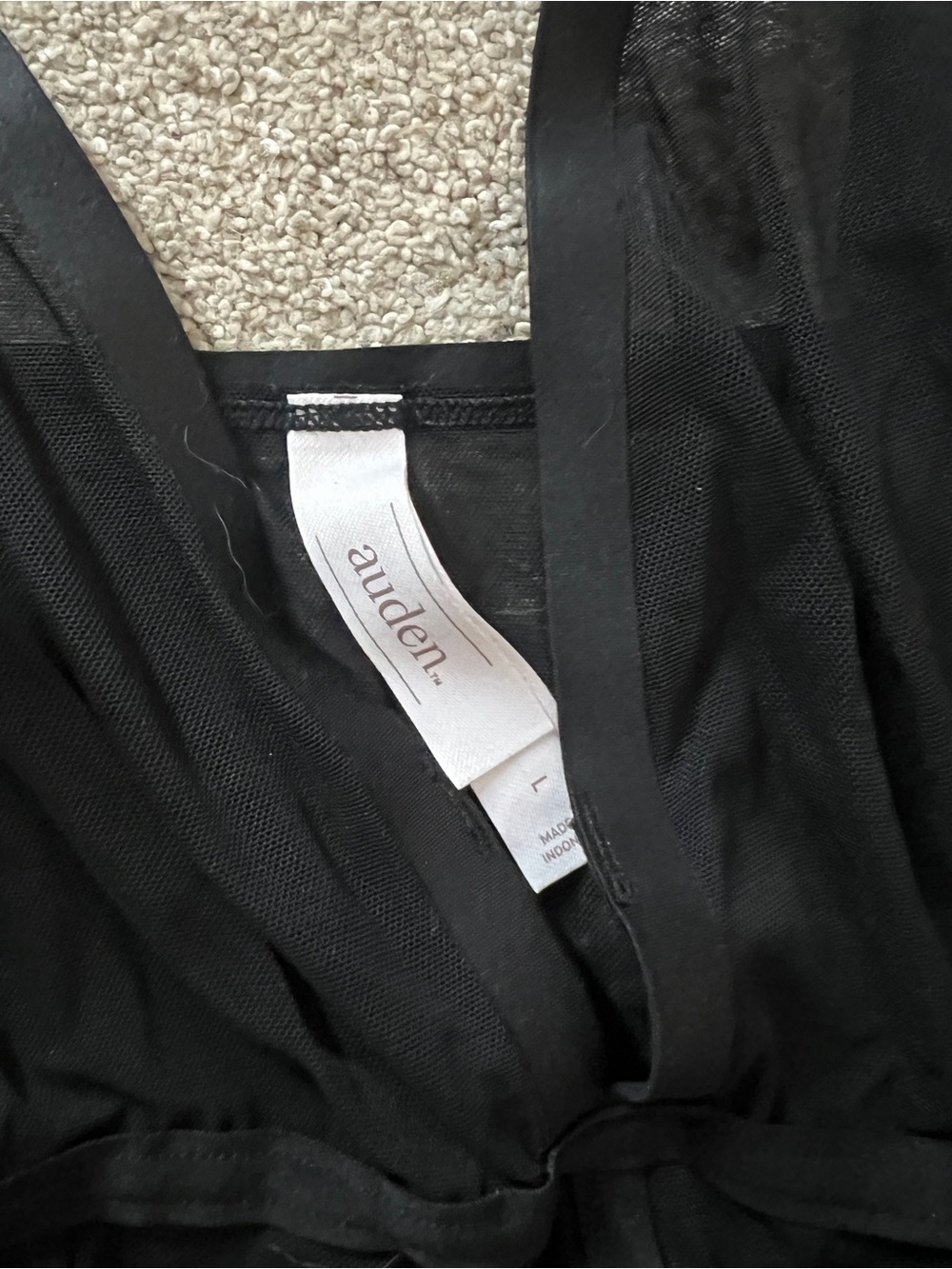 Auden Black Sheer Mesh Bralette Top - Picture 2 of 3